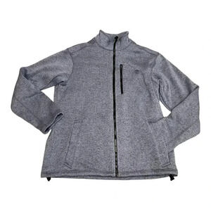 Timberland Light Blue Fill Zip Sweater Fleece Lined Men’s size Medium